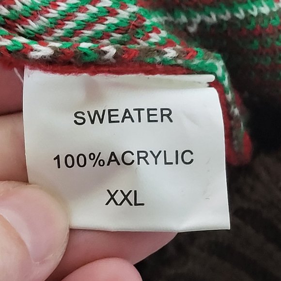 NWT Blueberry Pet Fair Isle Holiday Christmas Sweater Size XXL Ugly Party - Picture 6 of 9